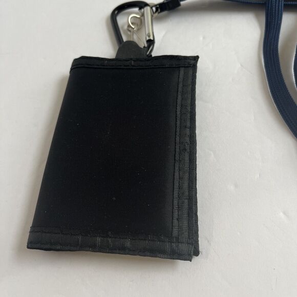 ID Holder Wallet With Belt Clip And Neck Holder. Black With Pockets And Zipper - Picture 5 of 8